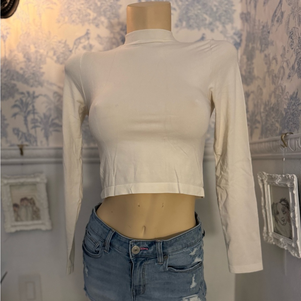 Elegant Cream Long Sleeve Top
